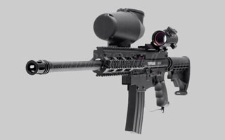  Tippmann A-5 Sniper Paintball Gun with Red Dot